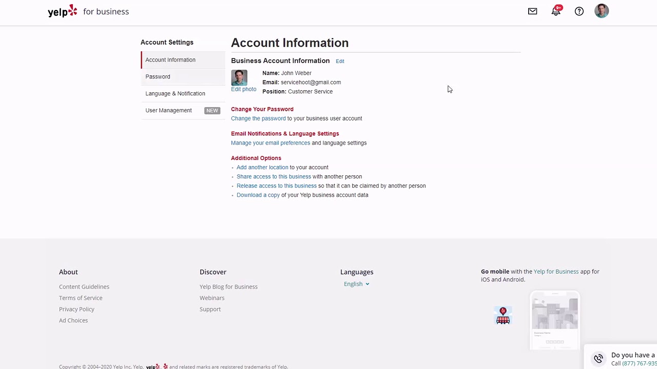 Onboarding ServiceHoot Into Your Yelp Business Listing