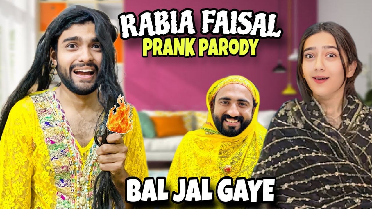 Rabia Faisal Burning Parody 😂| Hair Jal Gaye | Chuchu Bhai 