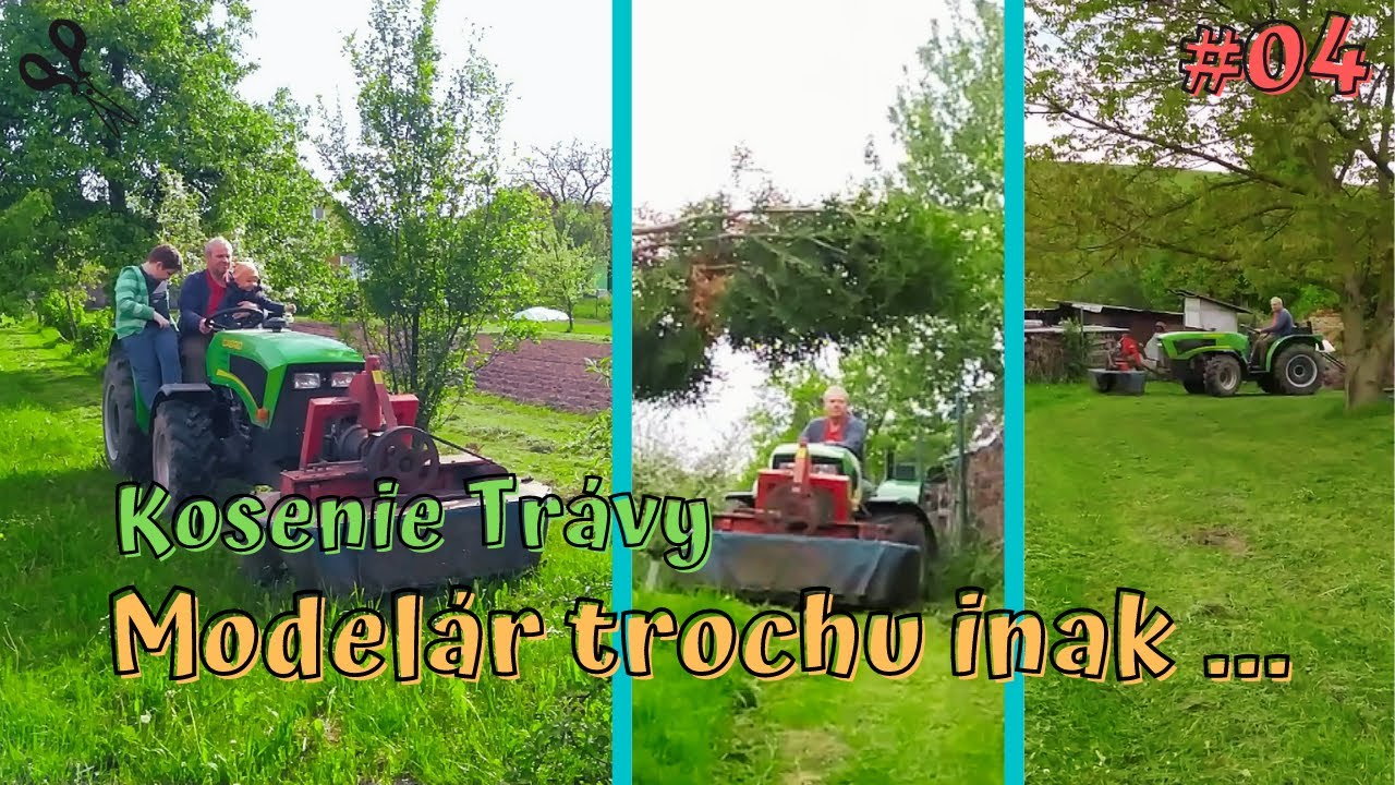 Modelár trochu inak ... Kosenie trávy (Traktor: Cabrio 47 hp exelent) | #4
