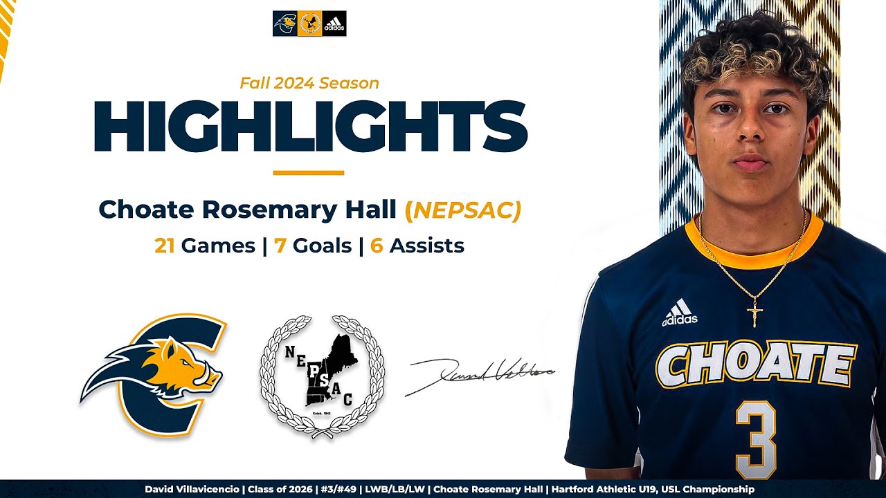David Villavicencio | 2026 | LB/LWB/LW | Choate Rosemary-Hall | Fall 2024 Highlights