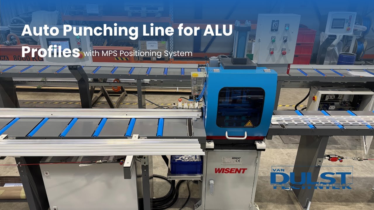 Auto punching line for ALU extrusion profiles with MPS Positioning system