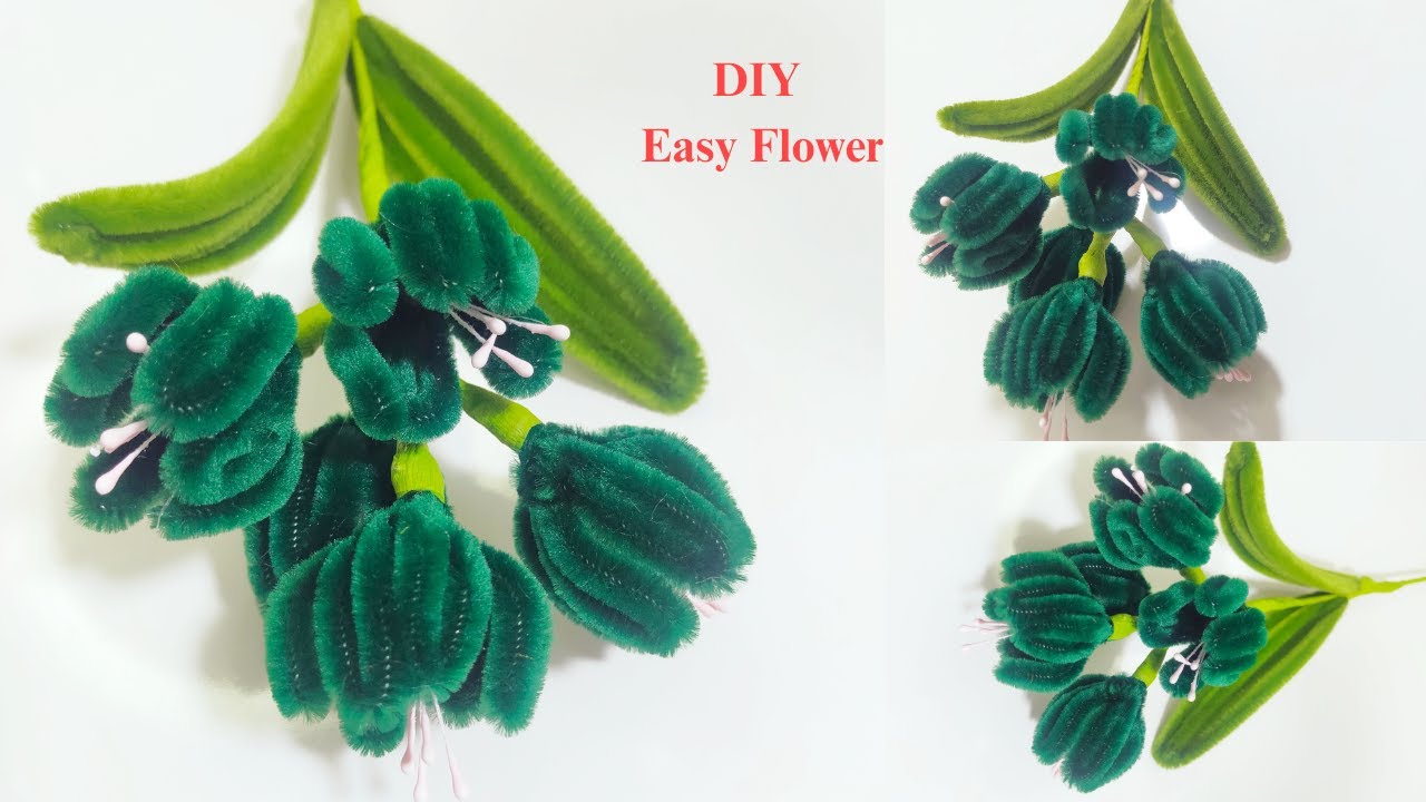 DIY Easy Flower | how to make an easy beautiful pipe cleaner flower | Easy way for Tutorial Flower