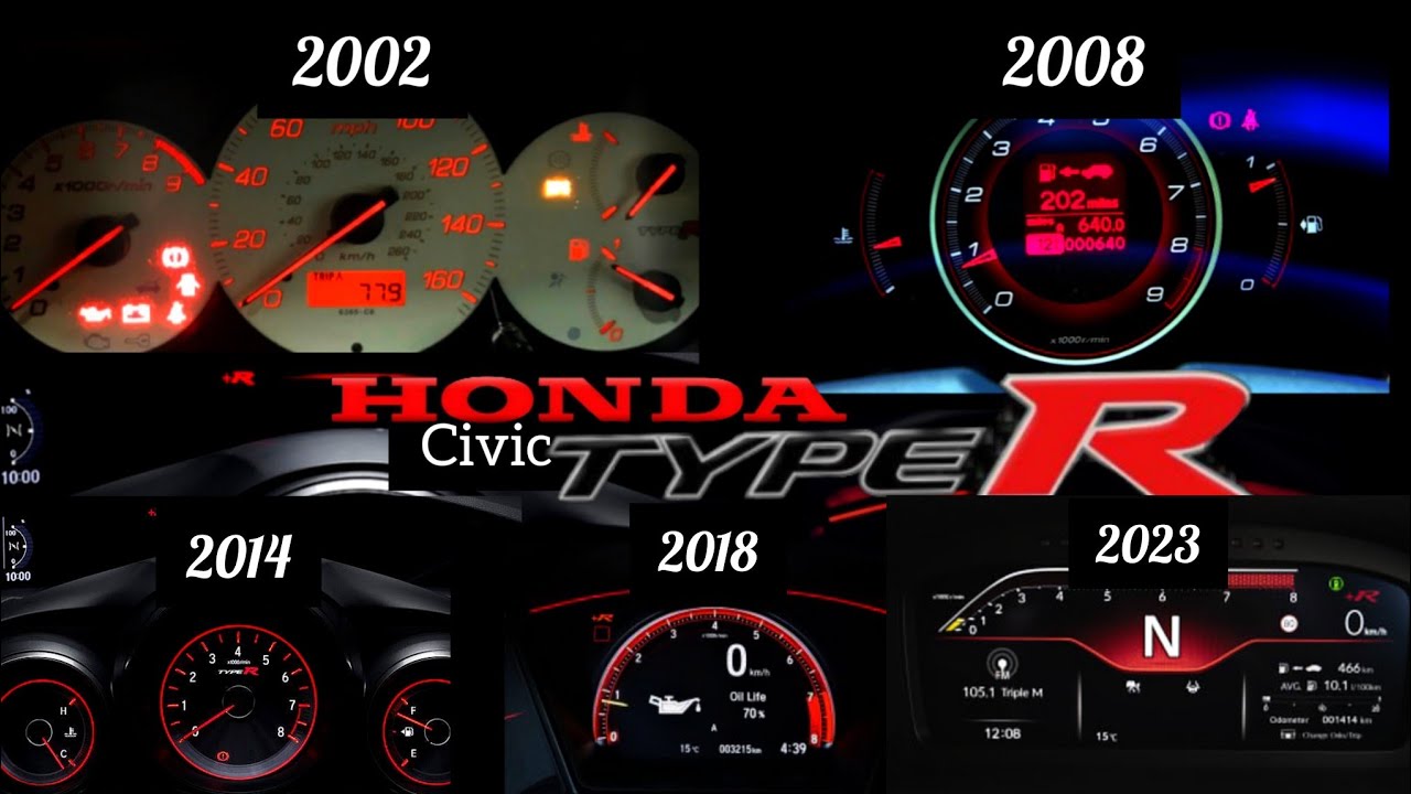 2001-2023 Honda civic Type R acceleration compilation