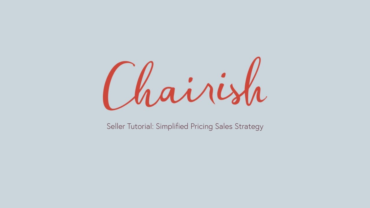 Seller Tutorial: Simplified Pricing Sales Strategy