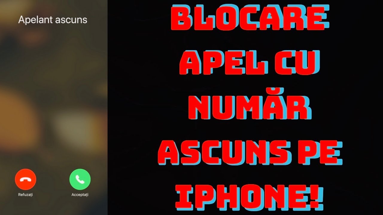 Blocare apel cu număr ascuns pe iPhone