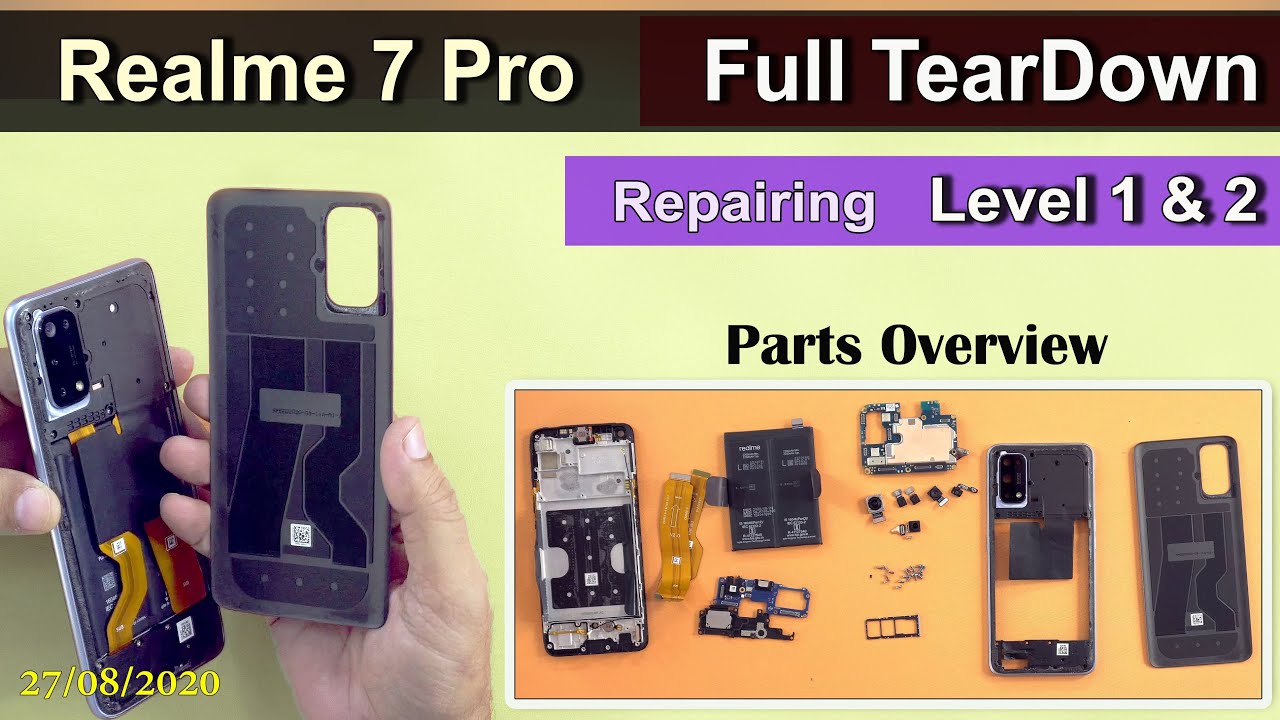 📲 #Realme 7 Pro #Teardown & 🛠 #Repairs |Level 1 & 2| 💥