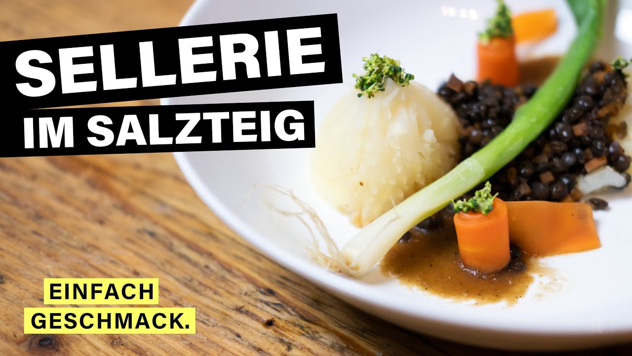 SELLERIE IM SALZTEIG | Veganes Rezept | einfachgeschmack