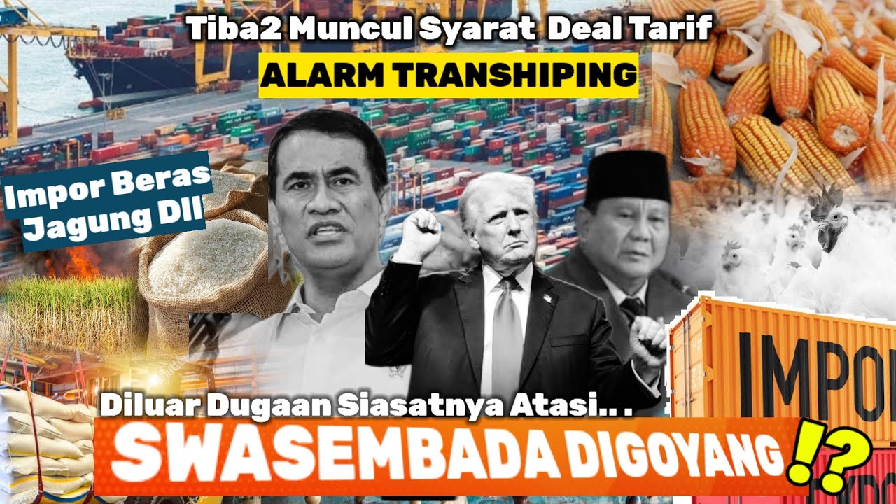 AS Trump Akali Presiden!,Gak Nyangka P Amran Jagung Beras Swasembada Mendadak Jd Impor ini Solusinya