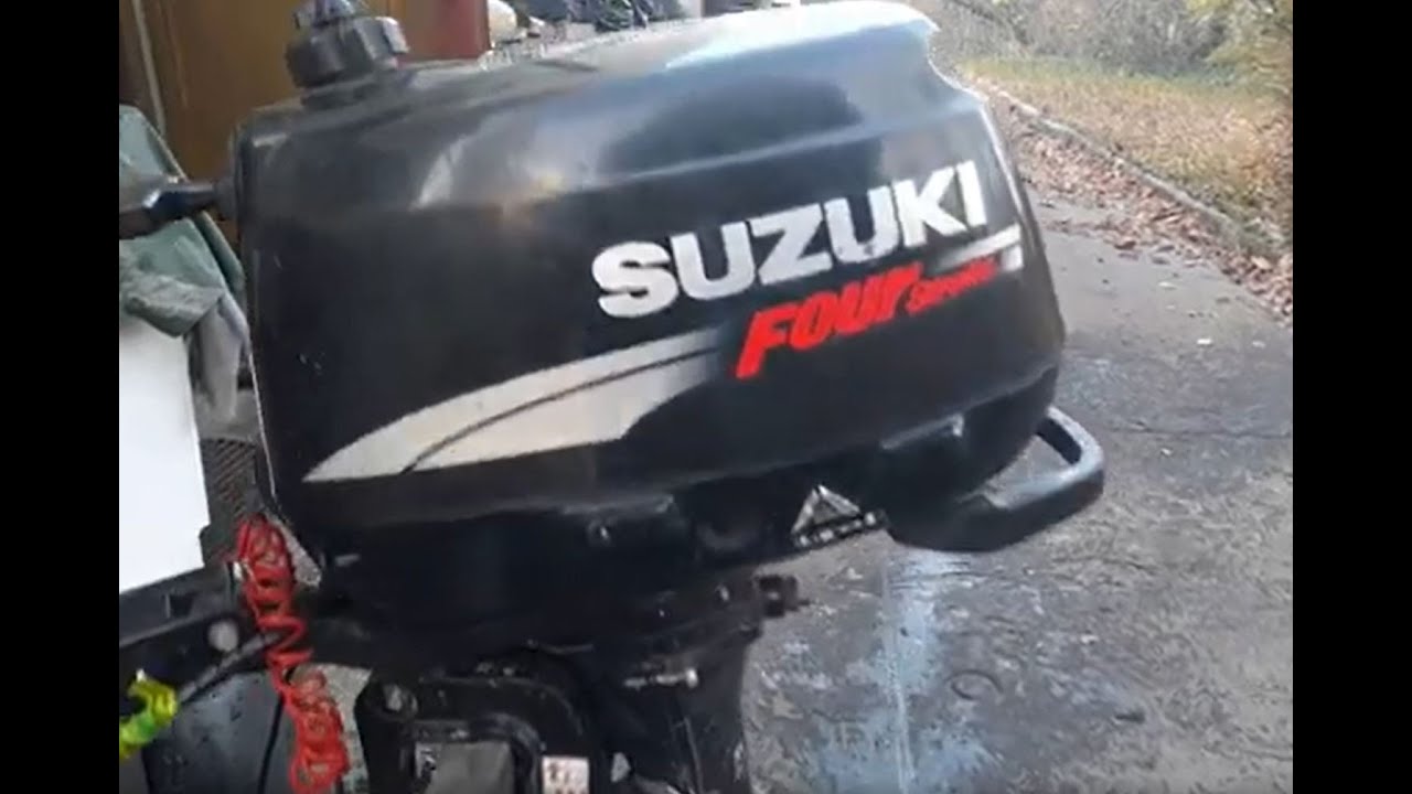Suzuki DF 5 csónakmotor szerviz (service: carburettor, engine oil, gear oil, water pump exchange)