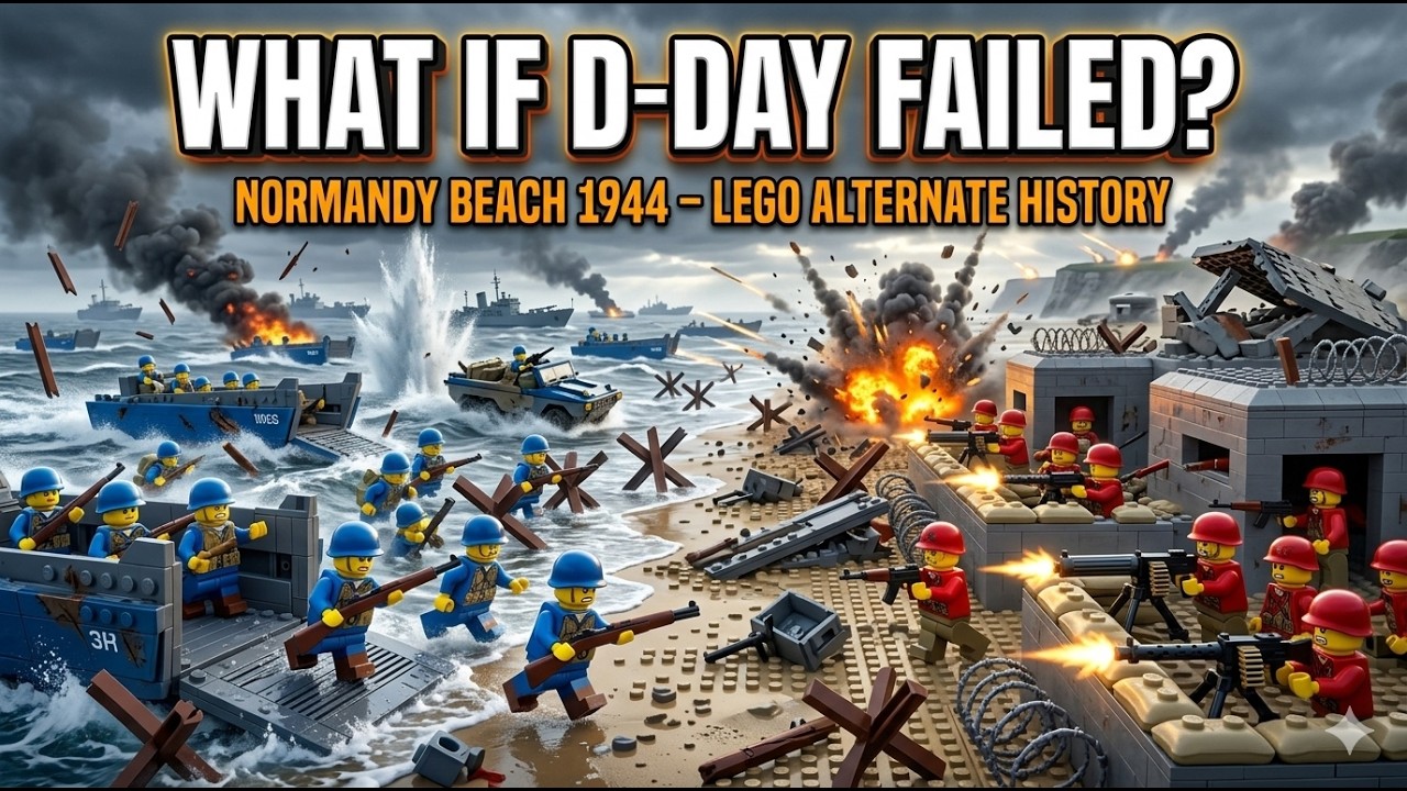 WHAT IF D DAY FAILED LEGO NORMANDY BEACH BATTLE