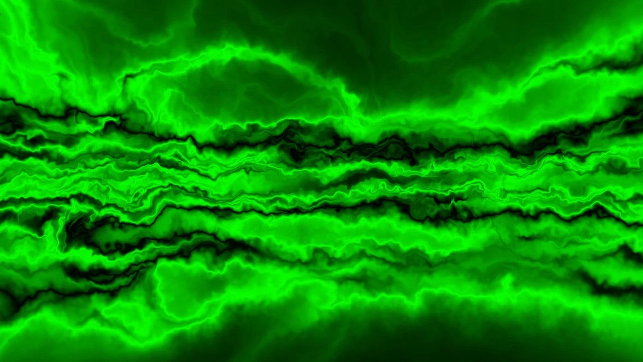 Green Plasma Wave Relaxing Background Seamless Loop 4K UHD Abstract TV Screen Visual