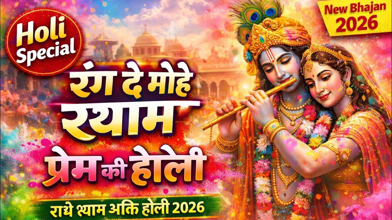 Krishna Holi Bhajan रंग दे मोहे श्याम | प्रेम की होली | राधे श्याम भक्ति होली गीत 2026