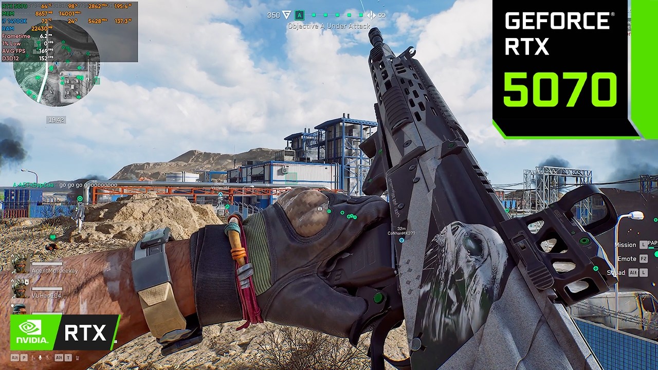 Delta Force 1440p Max Settings: RTX 5070 + i7 14700K | DLSS On | AK-12 Gameplay
