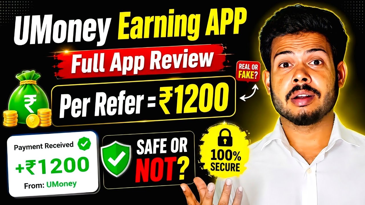 UMoney Earning App Review 2026 | ₹1200 Per Referral 😱 Safe or Scam? Full Truth Revealed