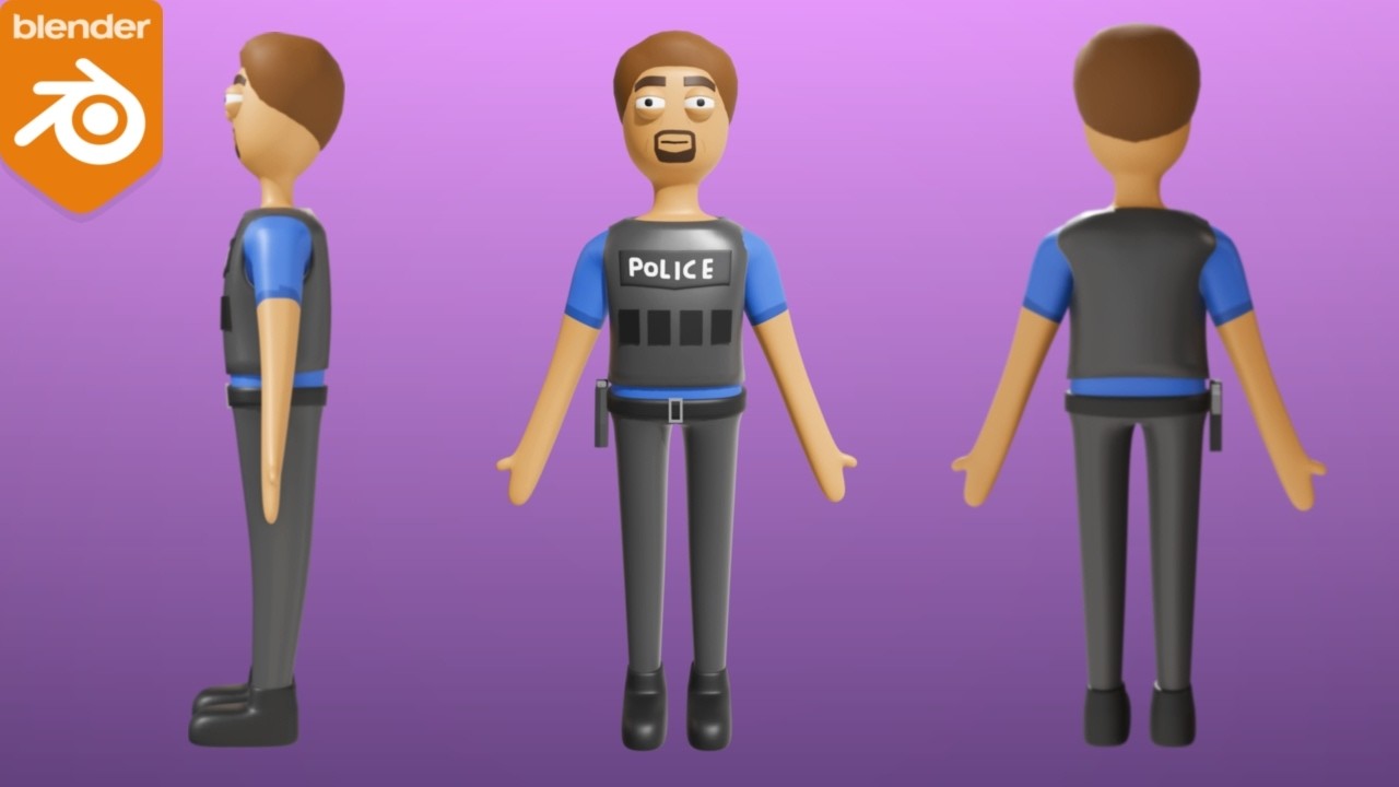 Como Modelar Personajes Low Poly para videojuegos en Blender