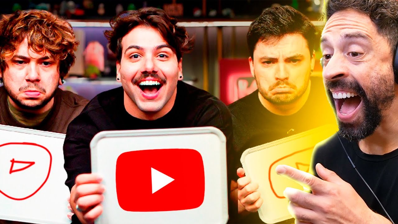 QUEM SABE DESENHAR A MELHOR LOGO? - REACT Teddy Brino e Felipe Neto