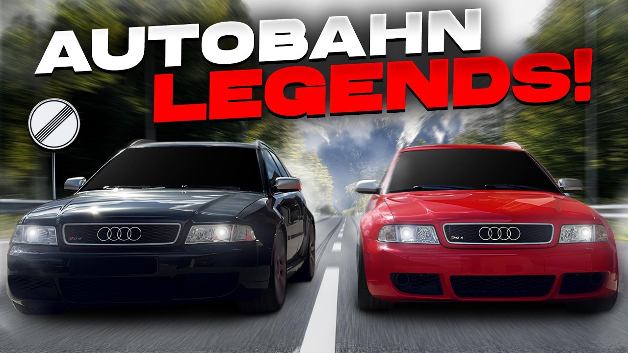 2x AUDI RS4 B5 Topspeed runs on GERMAN AUTOBAHN! - 300+ KMH FLAT OUT