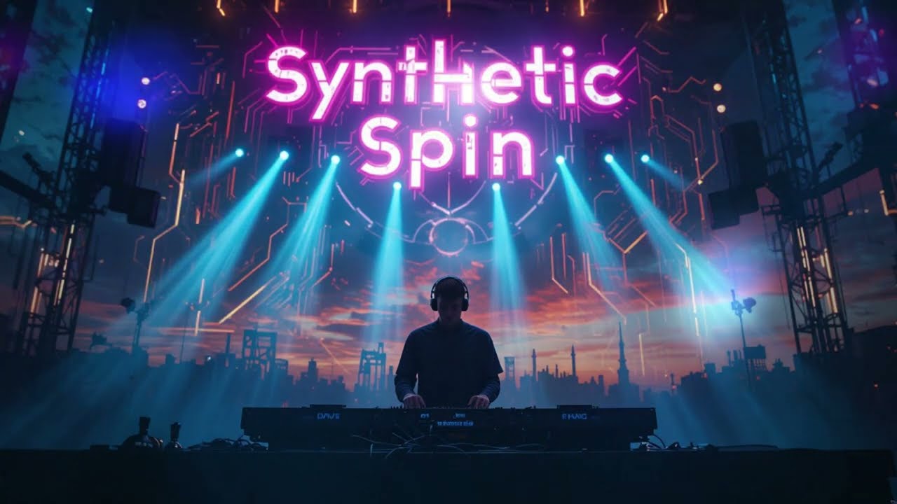 Synthetic Spin 🔄 Cyber Groove in Motion | Futuristic EDM Beat | Midnight in Mono