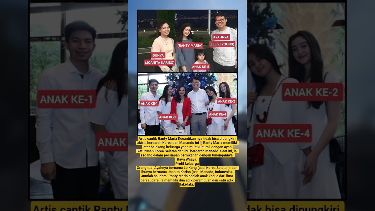 Potret Keluarga Ranty Maria Ternyata Keturuan Korea dan Manado 