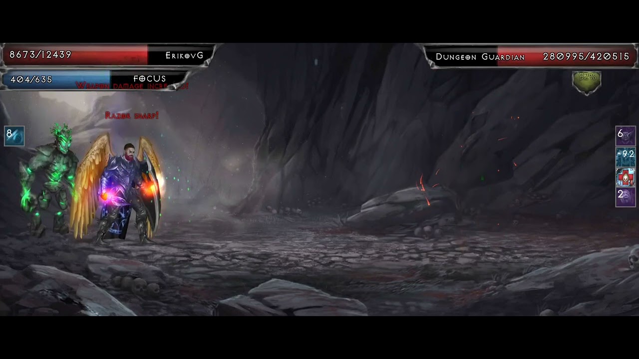 Vampire's Fall Origins - Mage build vs Soul of Darkness Dungeon Guardian