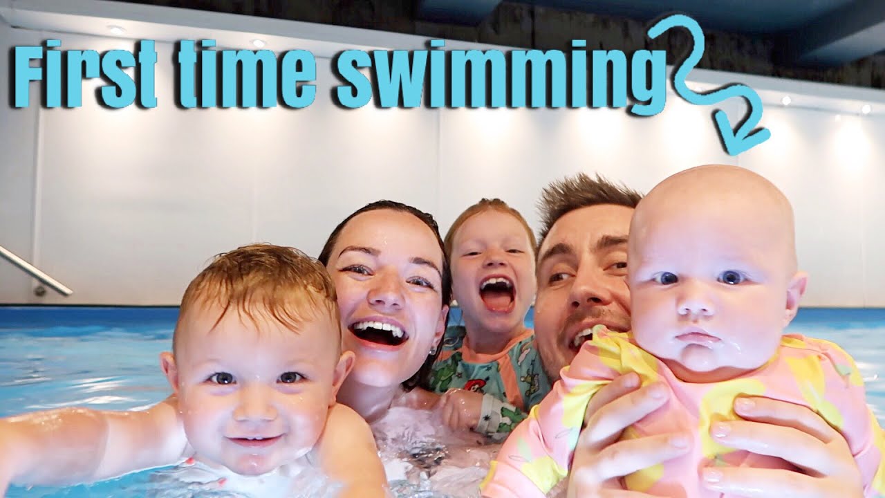A DAY IN THE LIFE || Babies first time swimming + BIG announcement!