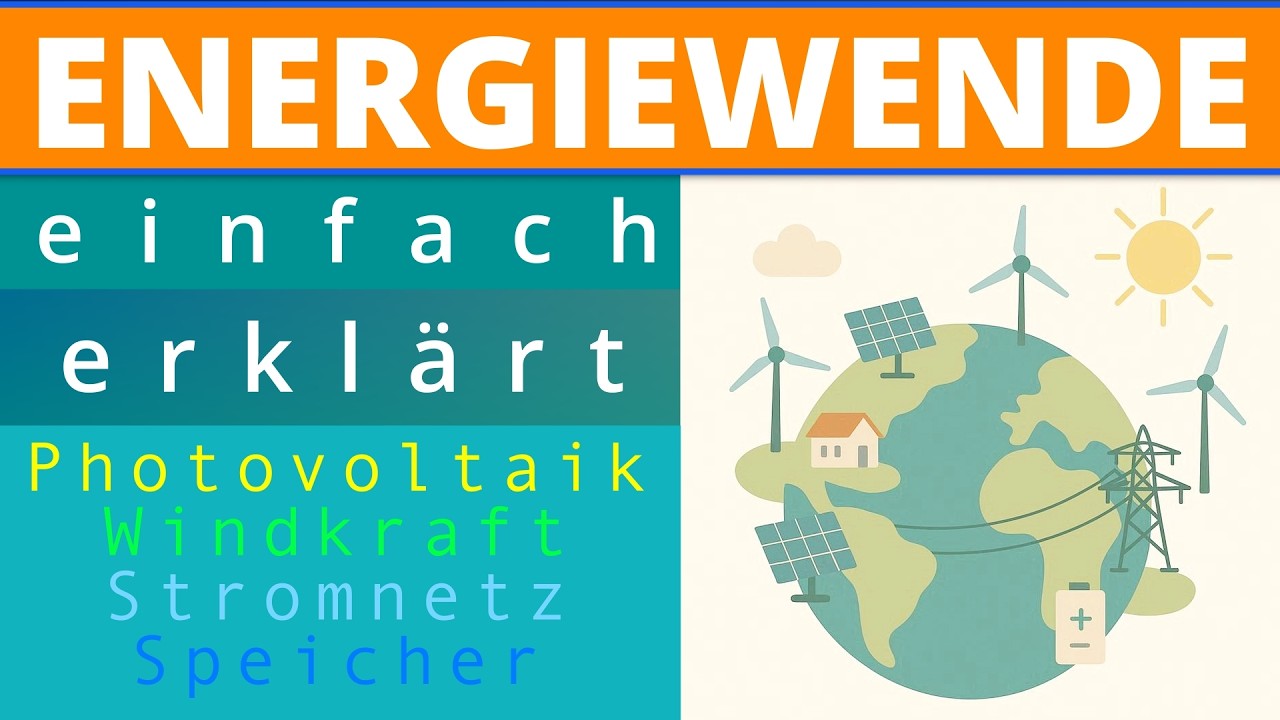 Energiewende - einfach erklärt - Ausbauziele, Strommarkt, Stromnetz, Speicher