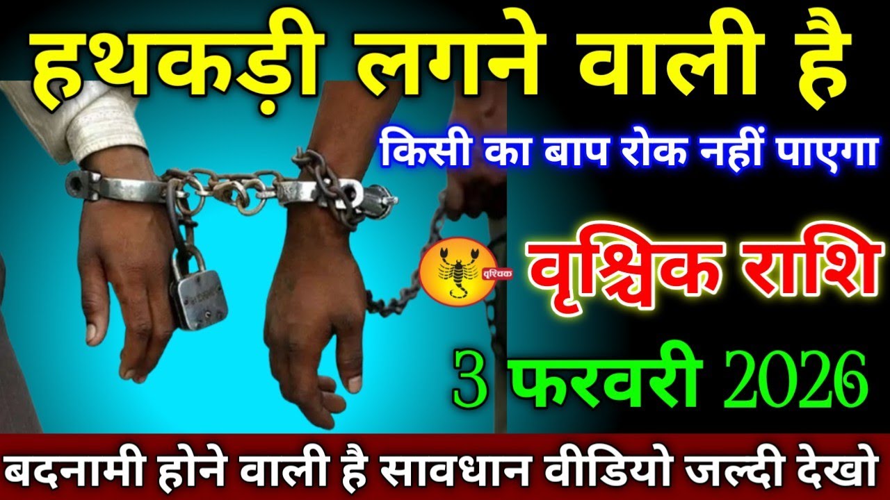 वृश्चिक राशि वालों 20 जनवरी 2026 से हथकड़ी लगने वाली है किसी का बाप रोक नहीं पाएगा सावधान!
