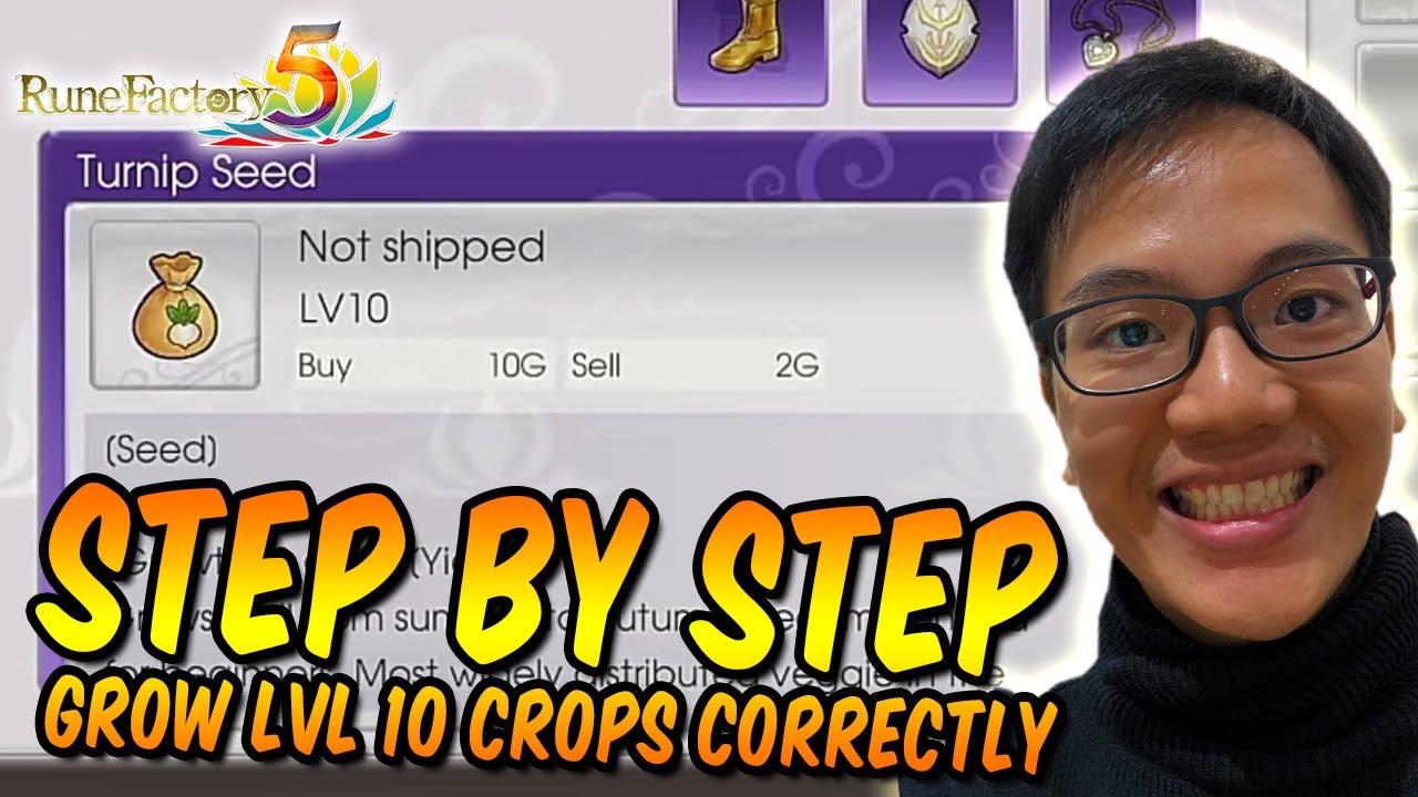 RUNE FACTORY 5: Step By Step How to Grow Lvl 10 Crops Correctly