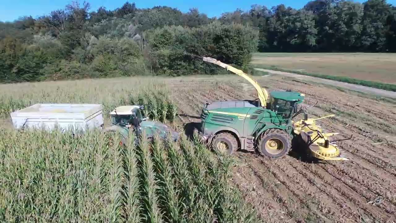 Ensilage des maïs 2025 🌽 en Bresse,  CUMA du Chatelet, John Deere 8400