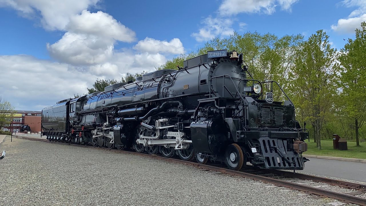 Экскурсия по недавно отреставрированному паровозу Union Pacific 4-8-8-4 Big Boy 4012 в Steamtown ...