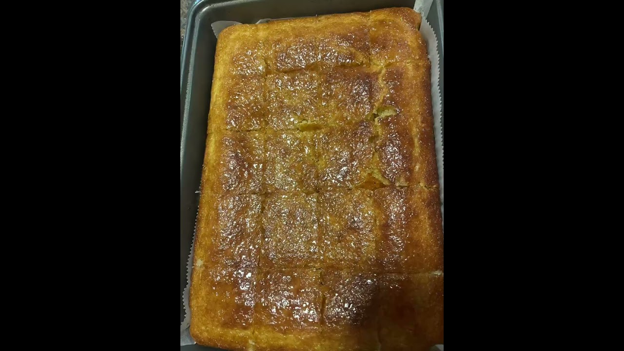 Namoura with shredded coconut