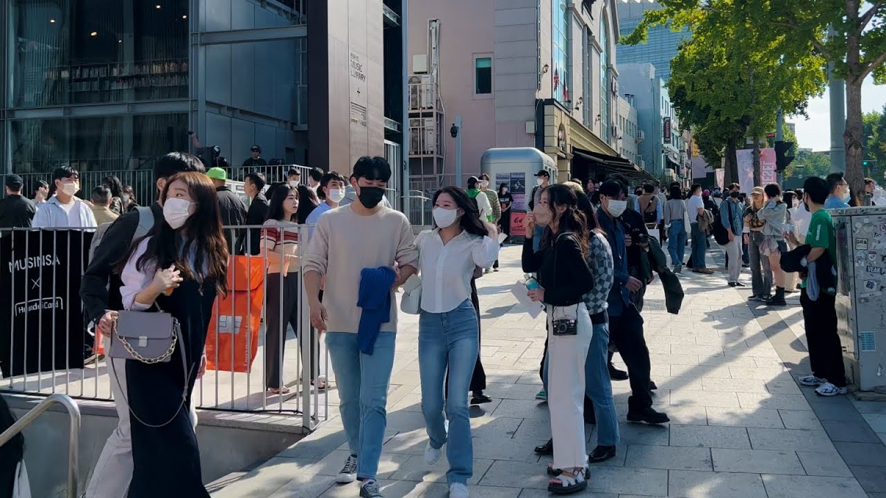 한남동 카페거리 주말 풍경 워킹투어 4K HDR