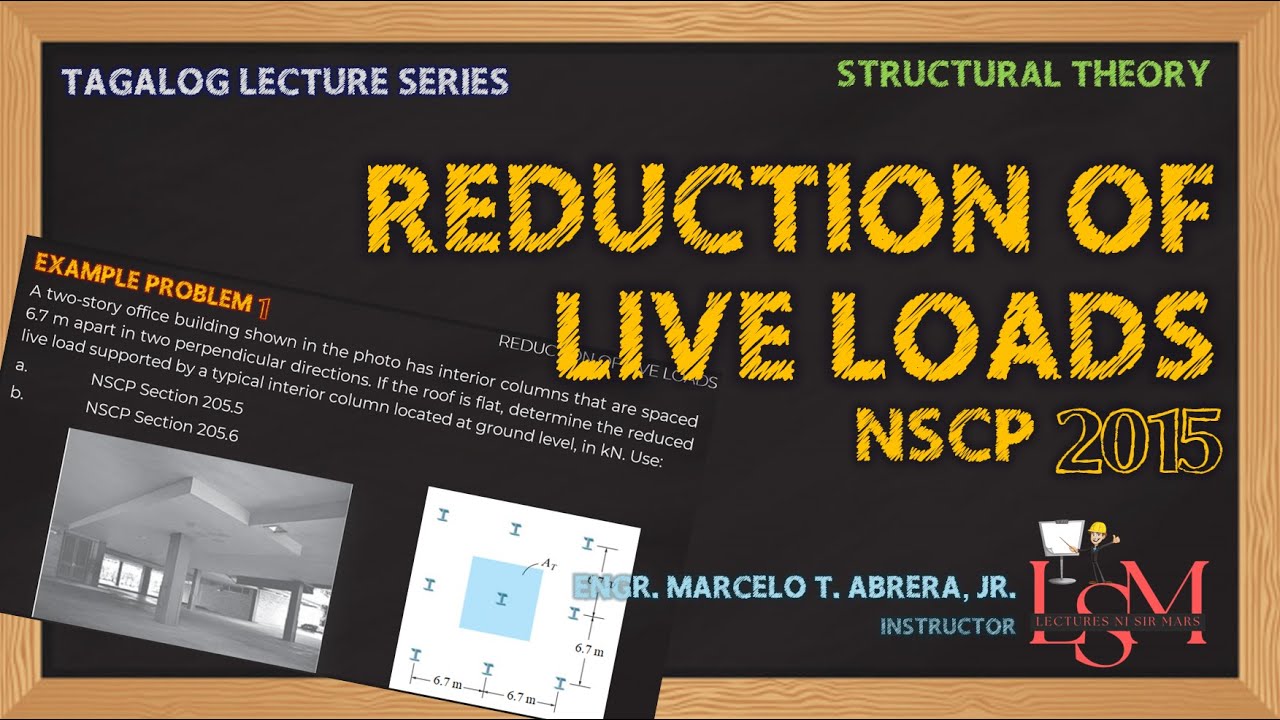 Reduction of Live Loads based on NSCP 2015 | Structural Theory