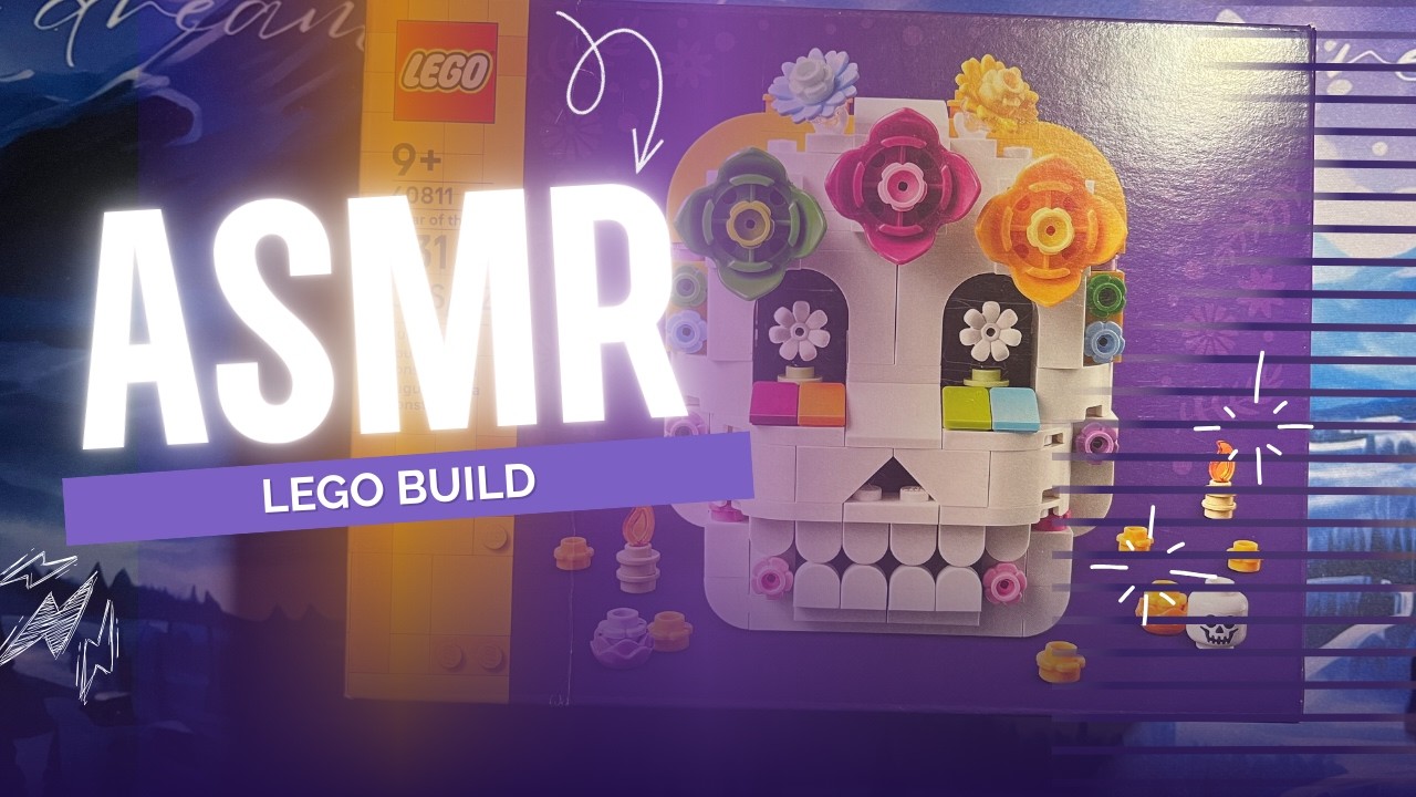 ASMR Lego Dia De Los Muertos Build | no talking |