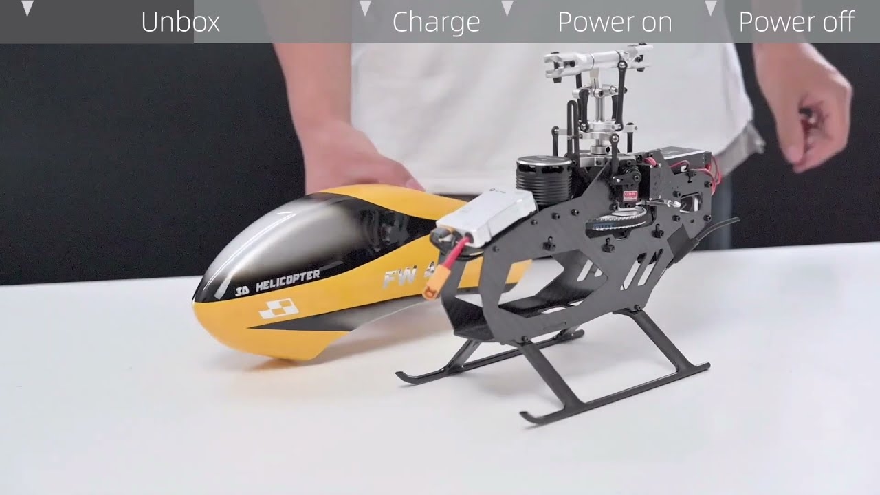 FLYWING FW450L-V2 H1 Flight control helicopter unbox and assemble