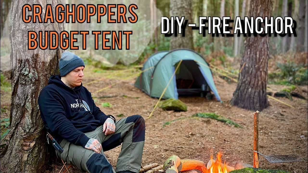 Budget tent camping & bushcraft grill hack