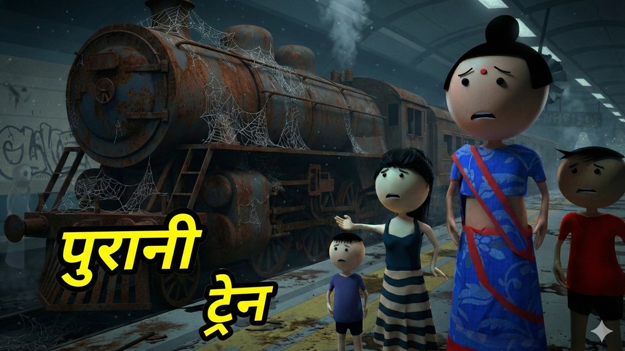 JOKE OF - PURANI TRAIN  ( पुरानी ट्रेन ) - Comedy time toons