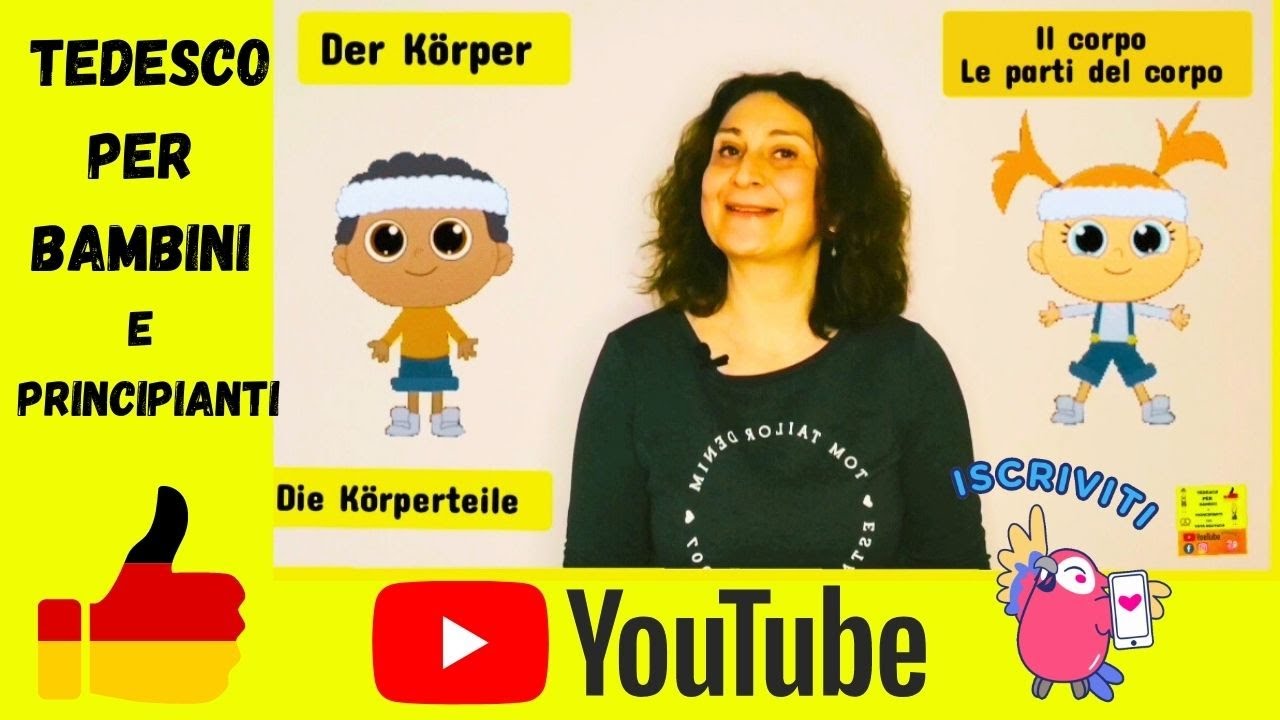 Le parti del Corpo in Tedesco   Die Körpeterteile+ Esercitazioni