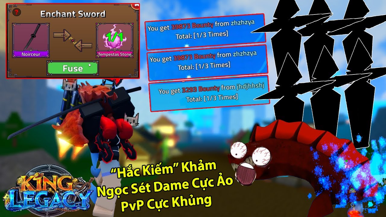 KING LEGACY | Siêu Phẩm Khảm Ngọc Sét Vào 