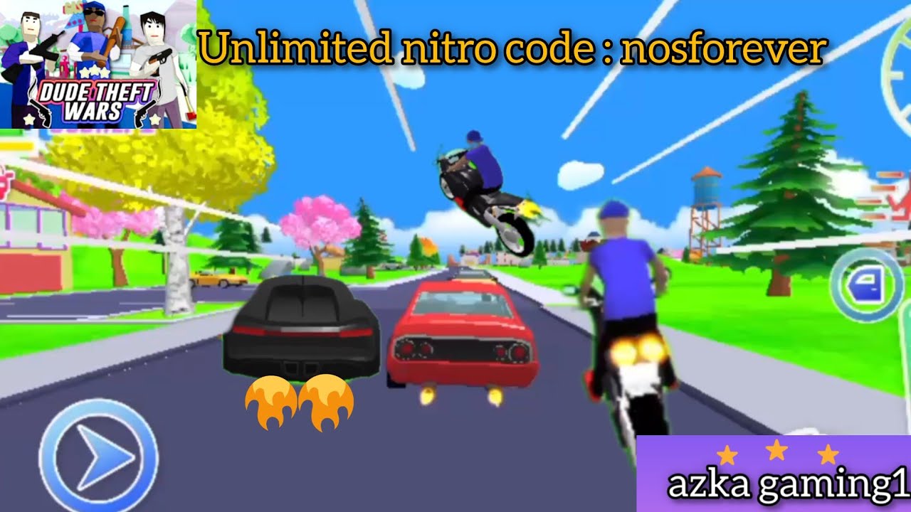 azka gaming 1 dude theft wars  Unilimited nitro the cheat codes : nosforever