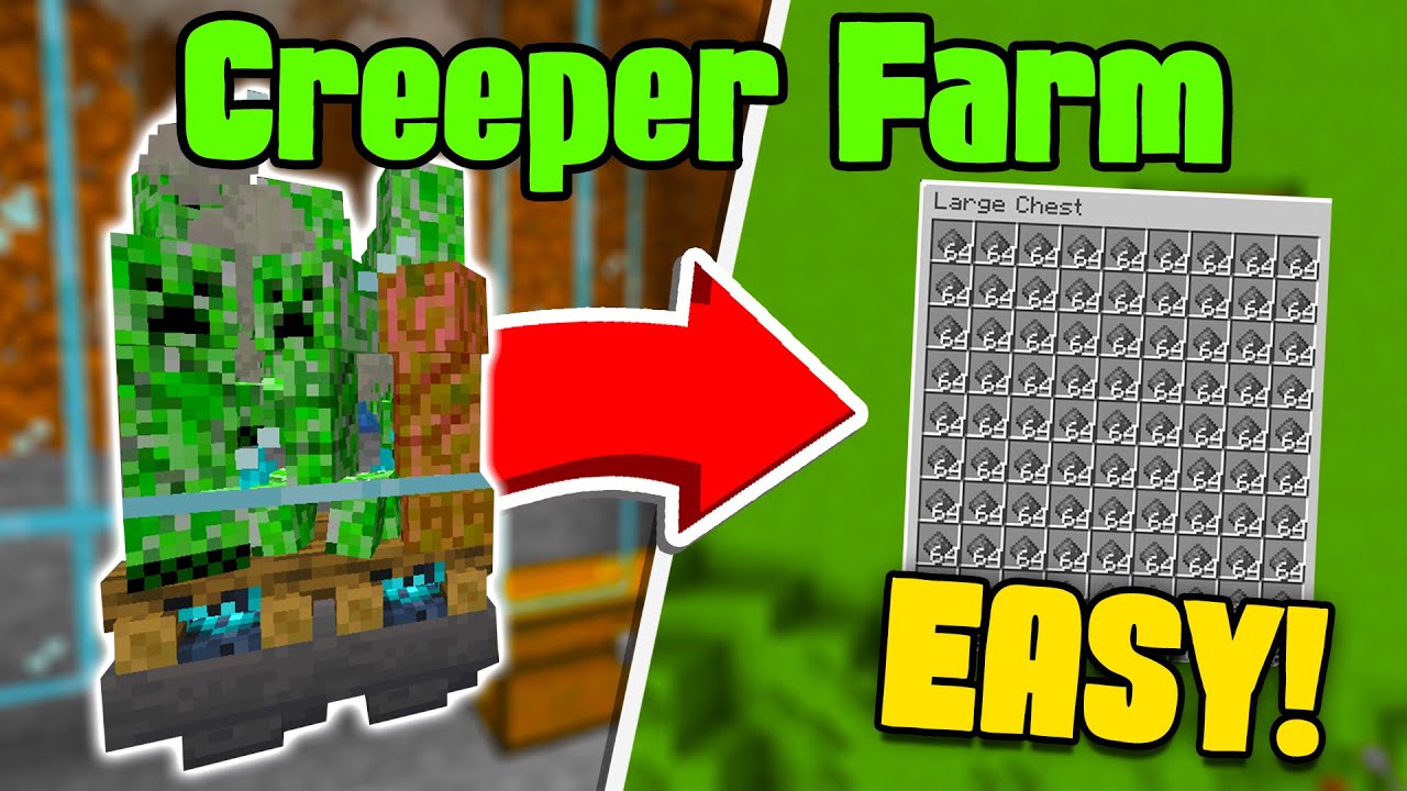 Minecraft's Easiest Creeper/Gunpowder FARM (No Cats) | 1.21+ Java & Bedrock Edition