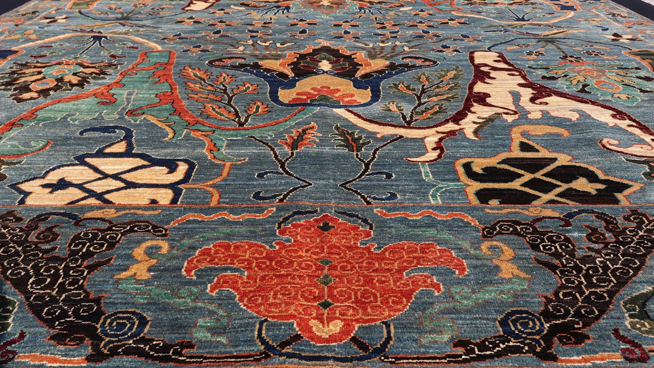 Bidjar — 8×10 Gray Afghan Hand-Knotted Rug (253 × 303 cm)