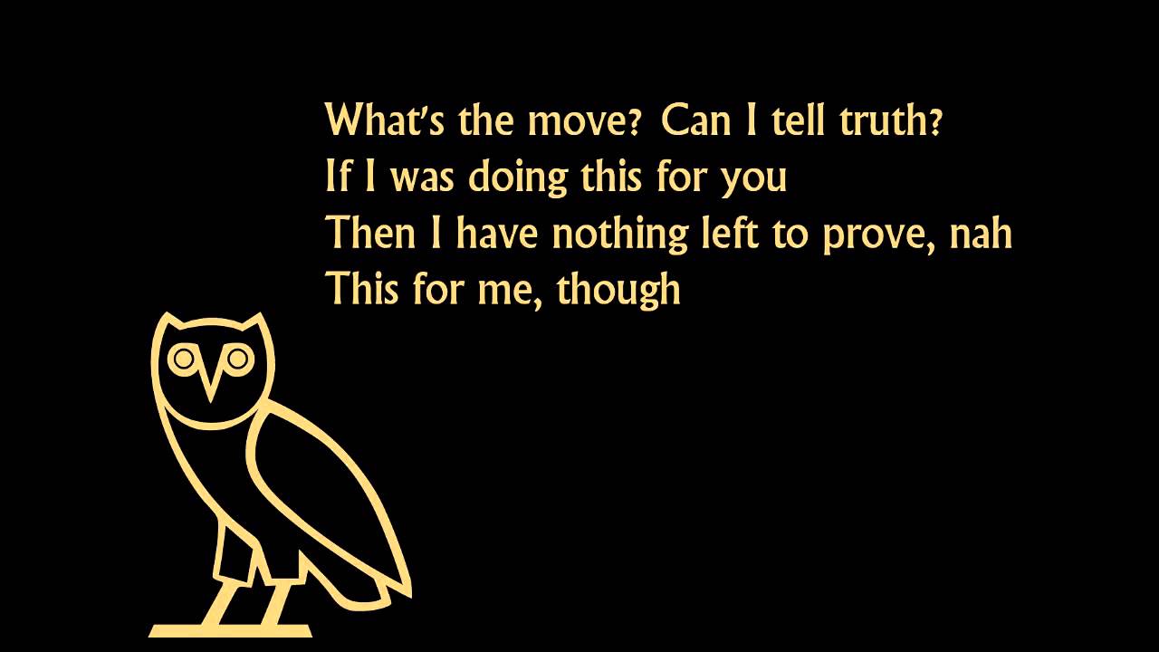 Drake-Trophies (Lyrics on screen)