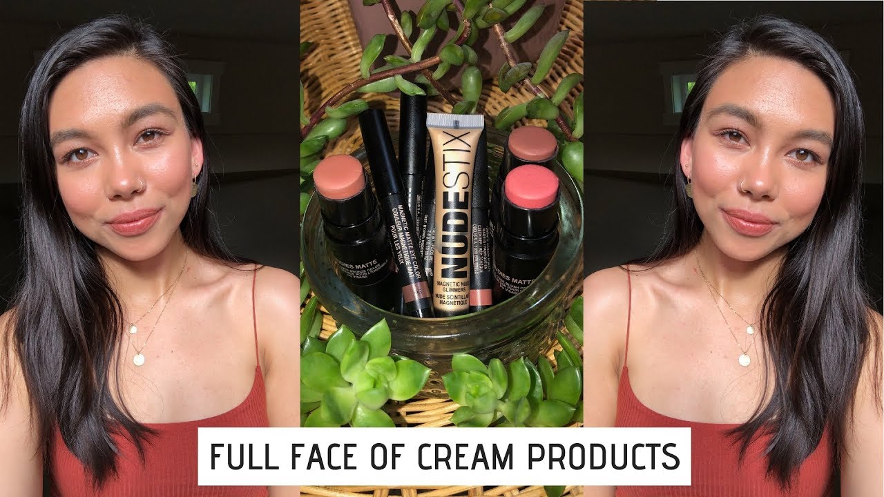 FULL FACE OF CREAM PRODUCTS 2019 | FT. NUDESTIX