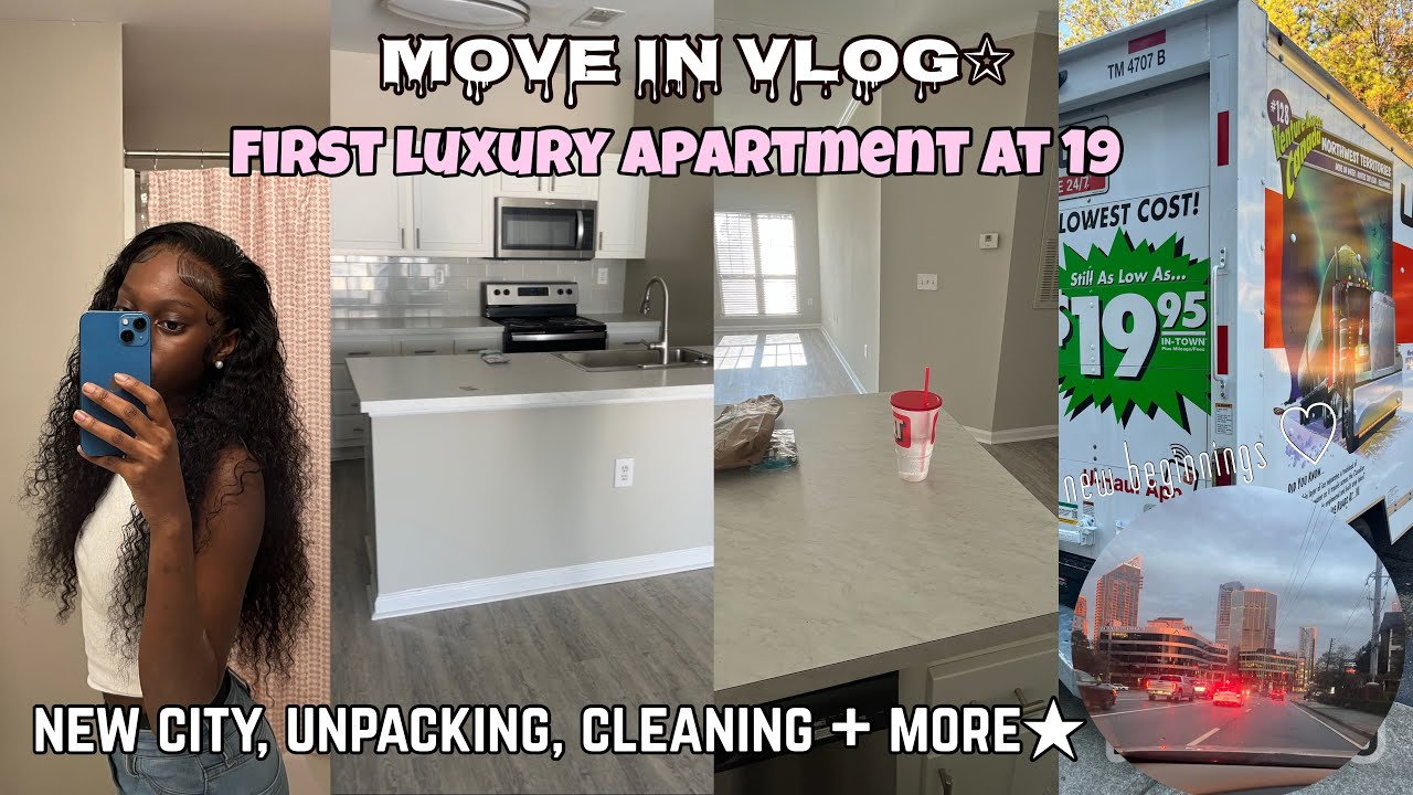 MOVING INTO MY FIRST LUXURY APARTMENT AT 19: atl apartment tour, unpacking, + shopping!
