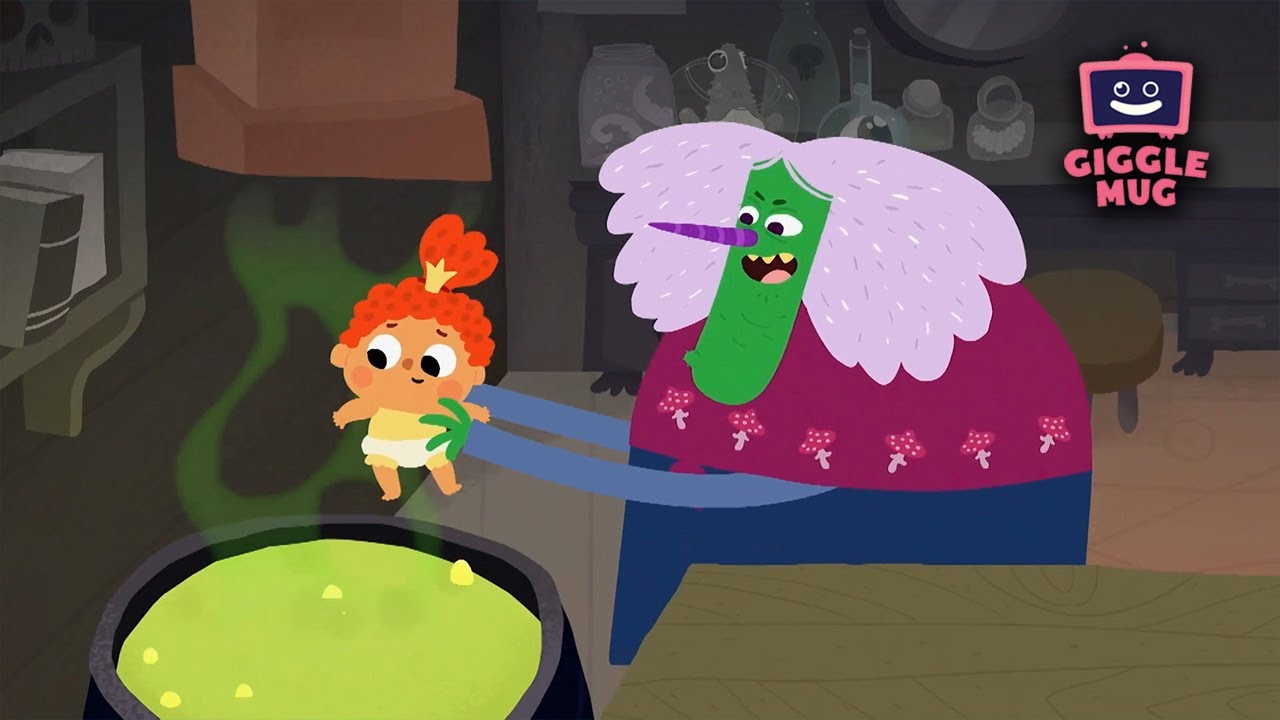 The Witch And The Baby (5-Minute Cartoon for Kids!)
