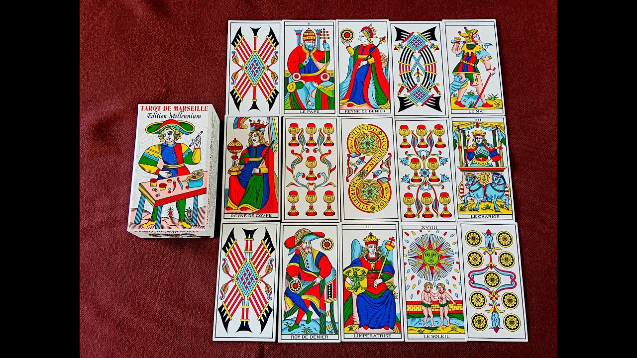 TAROT DE MARSELLA - TABLERO CARTOMANTICO DE 5x3 🥰