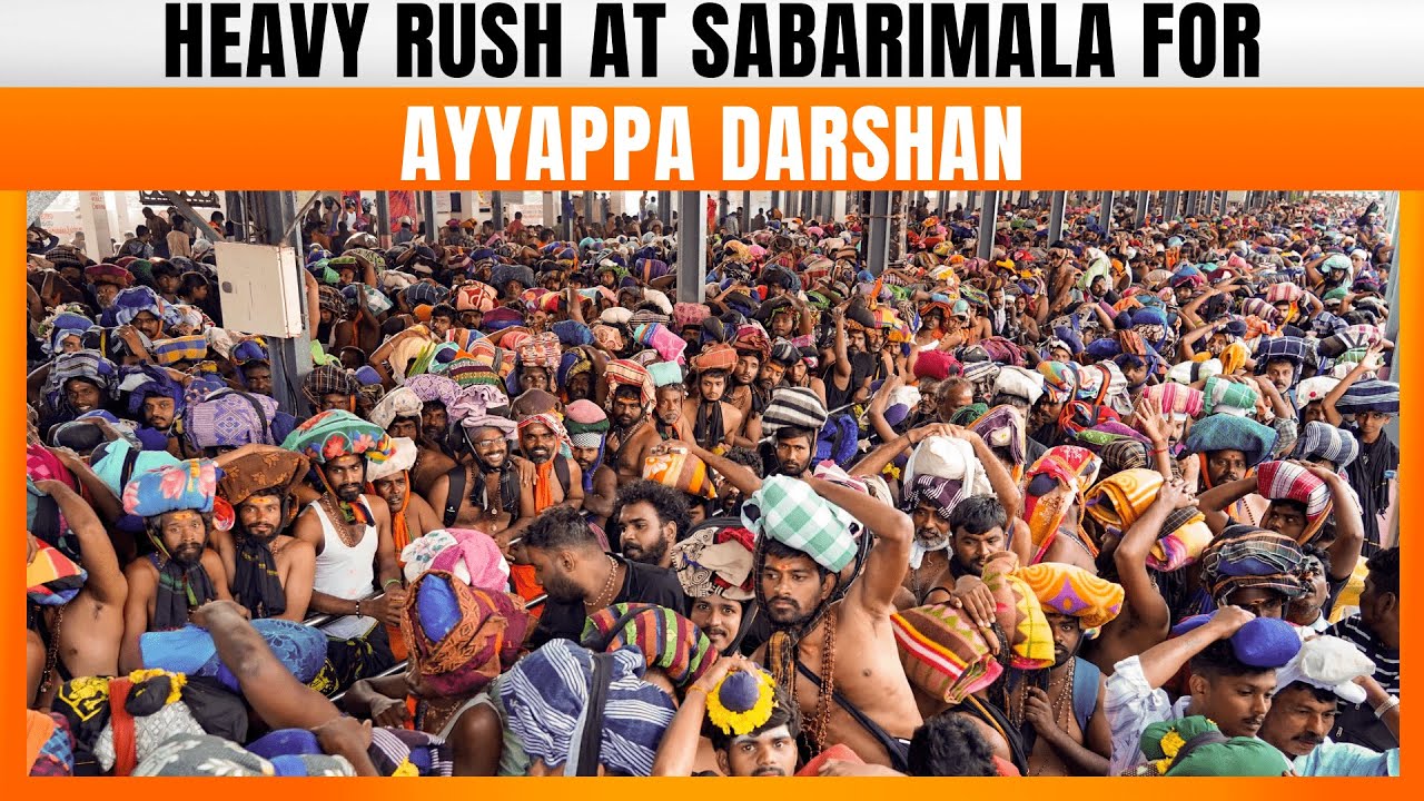 Sabarimala Temple Sees Heavy Rush, Devotees Line Up For Ayyappa Darshan | News9