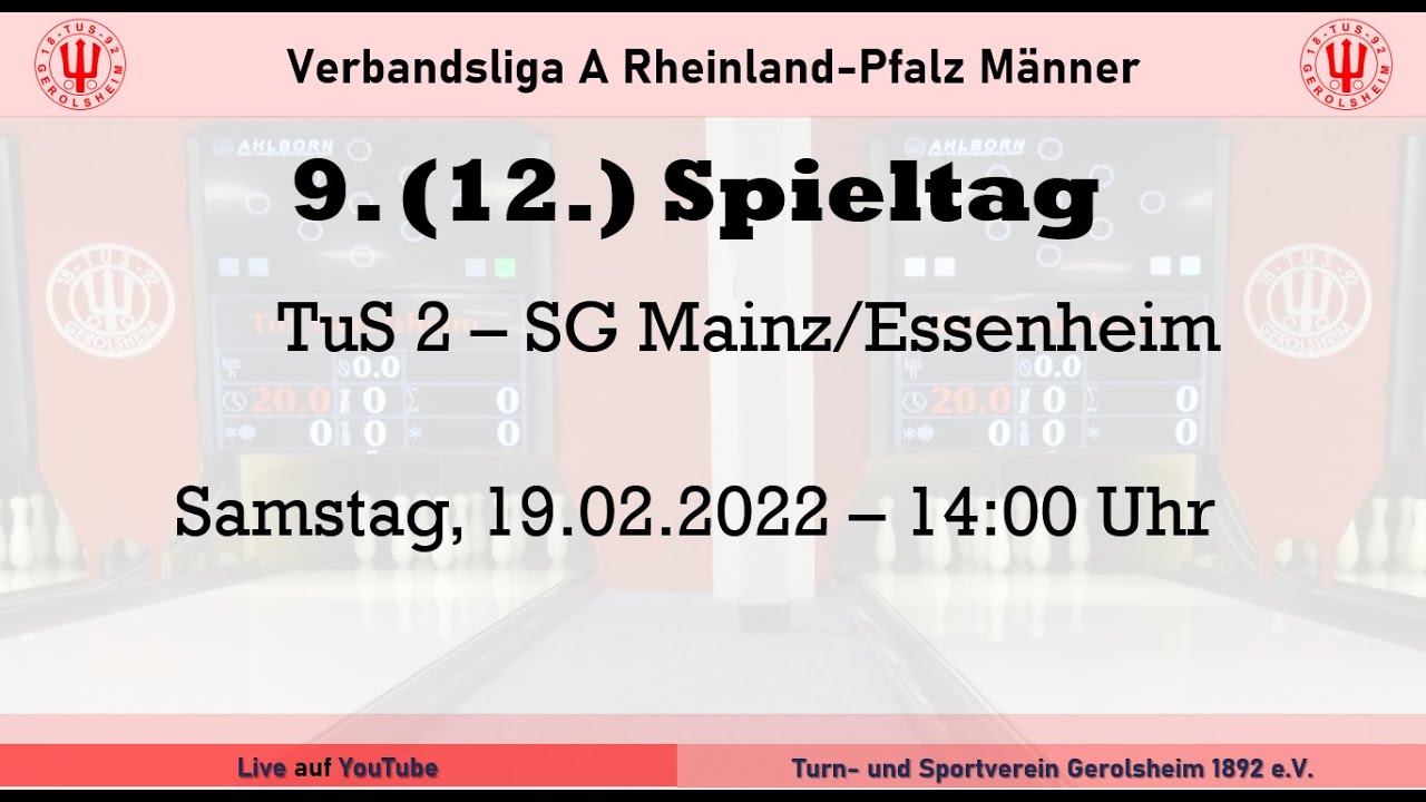 9. (12.) Spieltag: TuS Gerolsheim 2 - SG Mainz/Essenheim