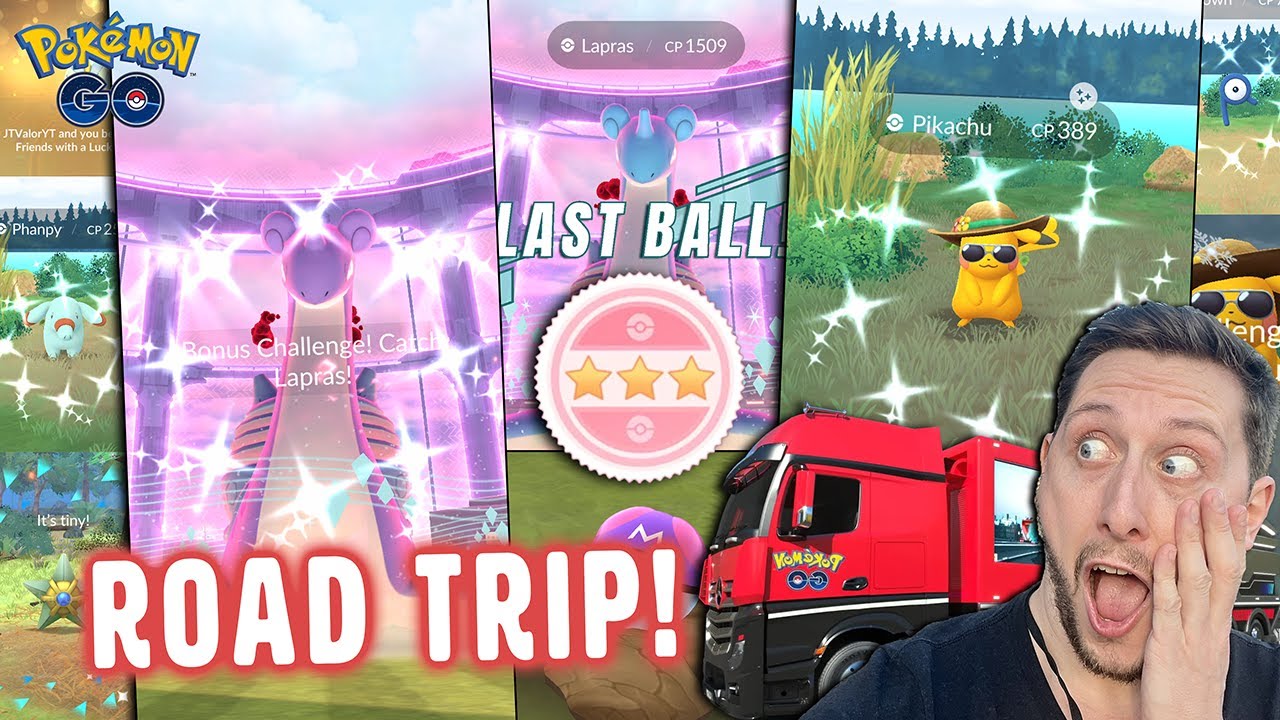 Pokemon GO Road Trip London WAS EPIC! HUNDO GMAX Lapras and Amazing EXCLUSIVE Shiny Pokémon CAUGHT!